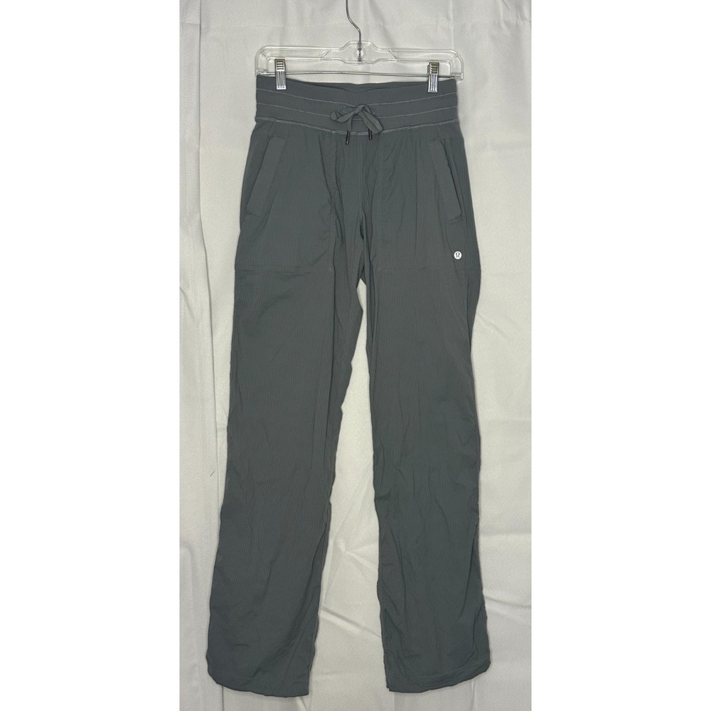 Lululemon Dance Studio Mid-Rise Pants Regular Blue Straight Leg Size 4